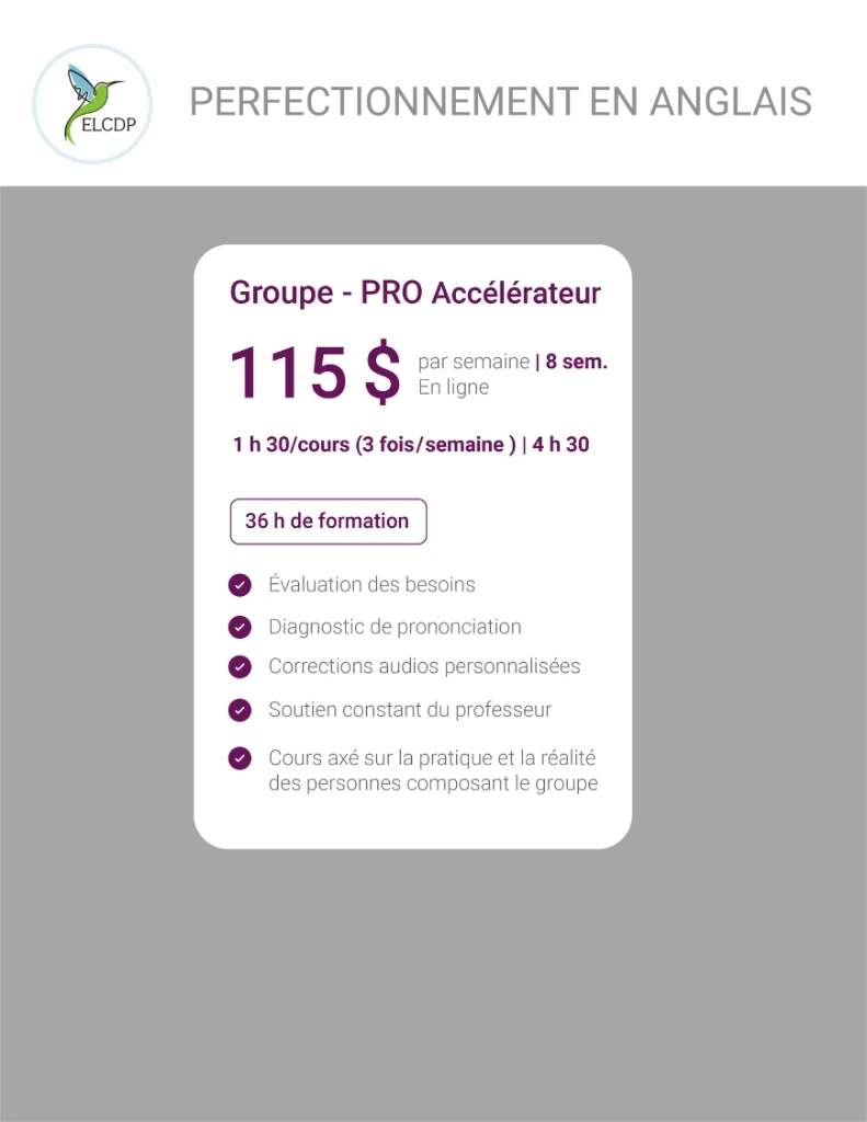 [KP-ANG-PRO3-E26] KP-Perfectionnement en anglais pour professionnels (3 fois par semaine)