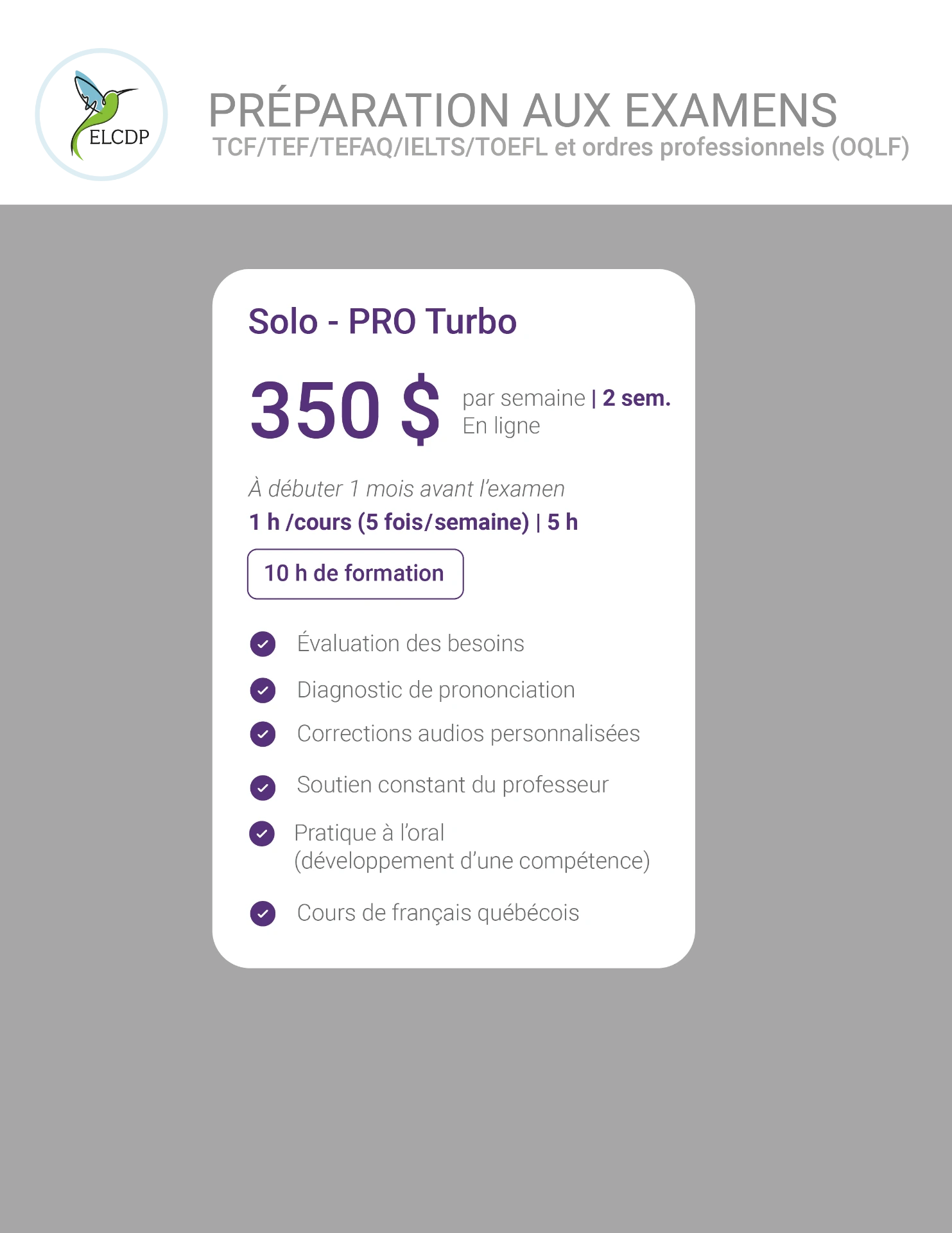 [[KP-TESTS-Solo-FR-A26]] KP-Préparation au TCF/TEFAQ/TEF Solo (5 fois par semaine)